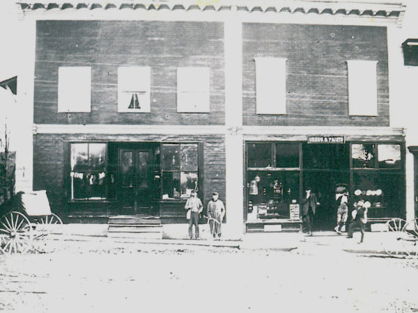 F.B. Beaman Drugstore on Main Street in Richville