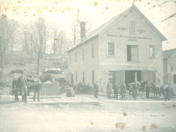 Exterior of the Henry Jones General Blacksmith and Machine Shop in Richville