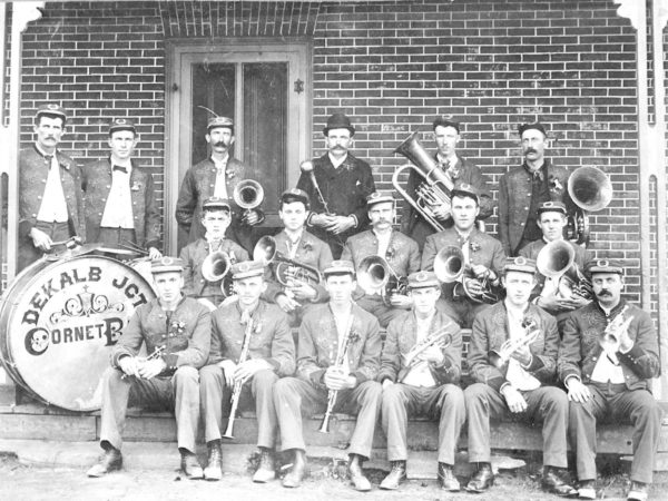 The De Kalb Junction Cornet Band in De Kalb