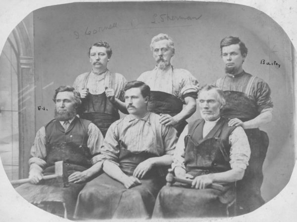 Canton blacksmiths in their working garb