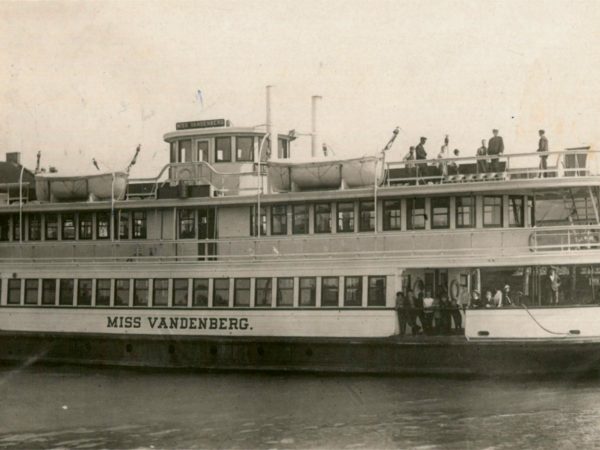 Passengers on the ferry between Ogdensburg and Prescott