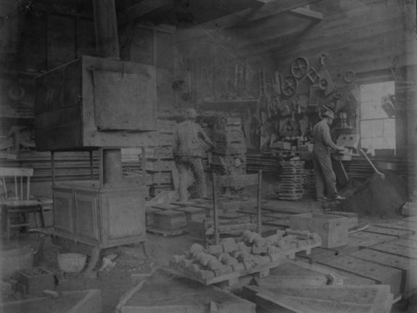 Blacksmiths in the Baxter Foundry in Canton