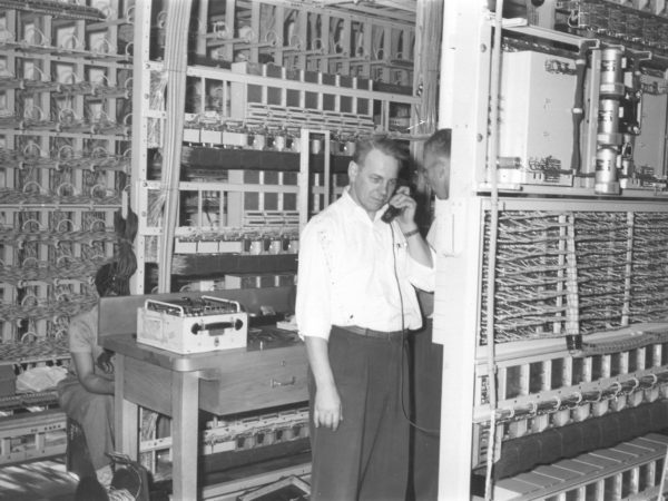 Inside the New York Telephone Station in Canton