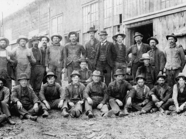 Workers at Stella Mines in De Kalb