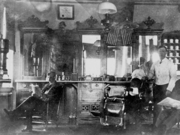 Inside a barbershop in Lawrenceville