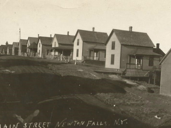 Company housing on Main Street in Newton Falls