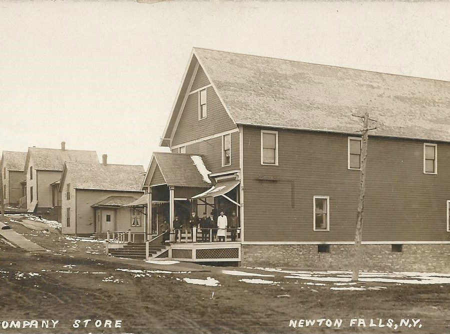 Front of the Newton Falls Paper Mill Company Store