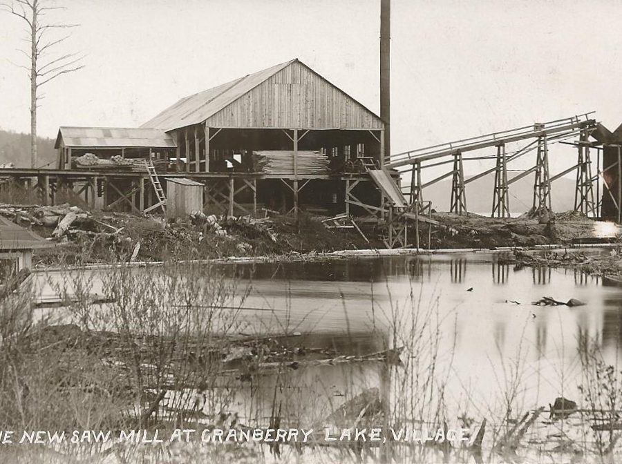 Fifth Lake lumber mill in Inlet