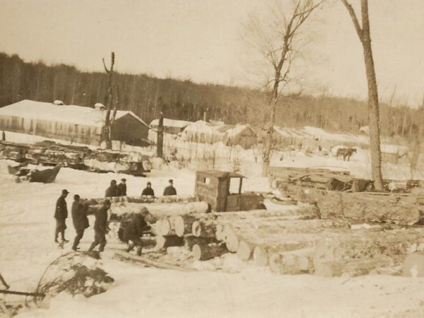 DeCosse's logging camp at Brandy Brook in Cranberry