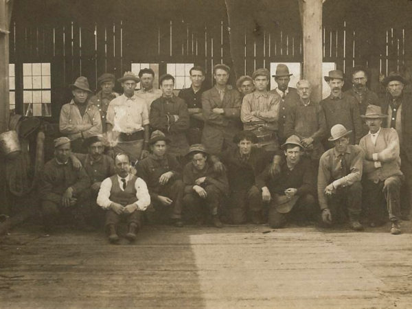 Employees of Bissell’s Mill in Cranberry Lake