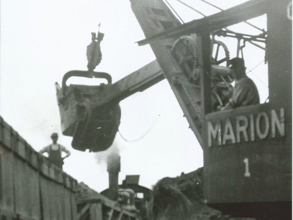 Emporium Forestry Company ‘Marion’ steam shovel in Cranberry Lake