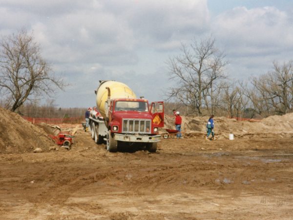 On the construction site of the McBrier Park Manor in Hermon