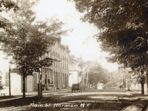 View of businesses on Main Street in Hermon