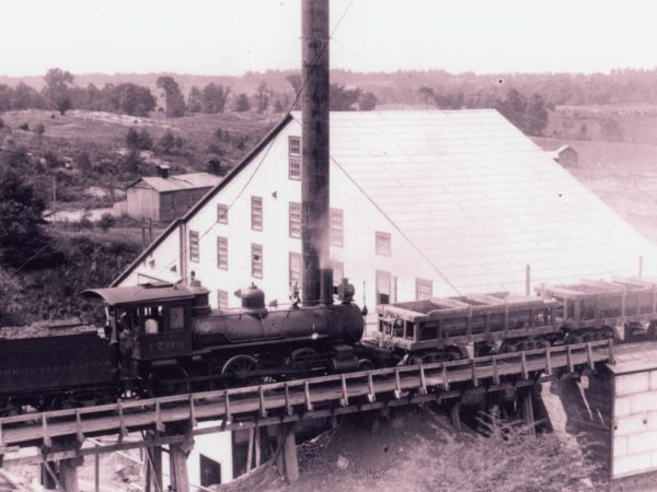 View of the St. Lawrence Pyrites Company ore-concentration mill in Stellaville