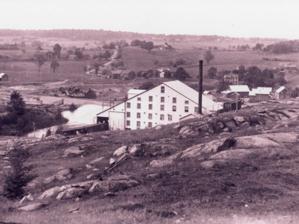 View to the north from the St. Lawrence Pyrites Company ore-concentration mill in Stellaville