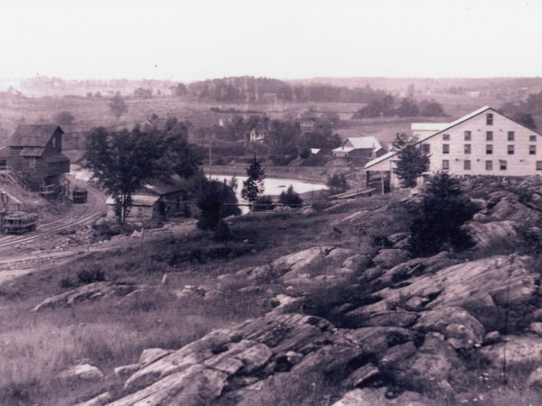 St. Lawrence Pyrites Company ore-concentration mill and top house No. 1 in Stellaville