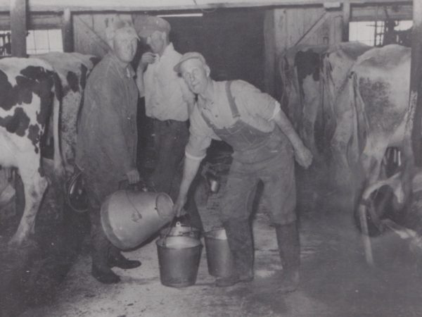 Inside the Thompson milk barn in Osbornville