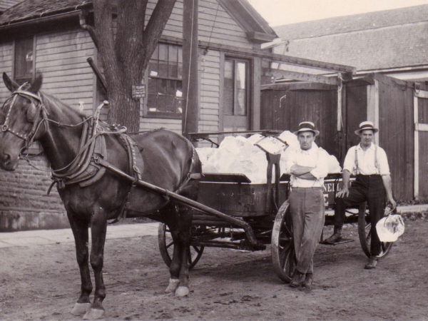 Cornell ice wagon in Potsdam