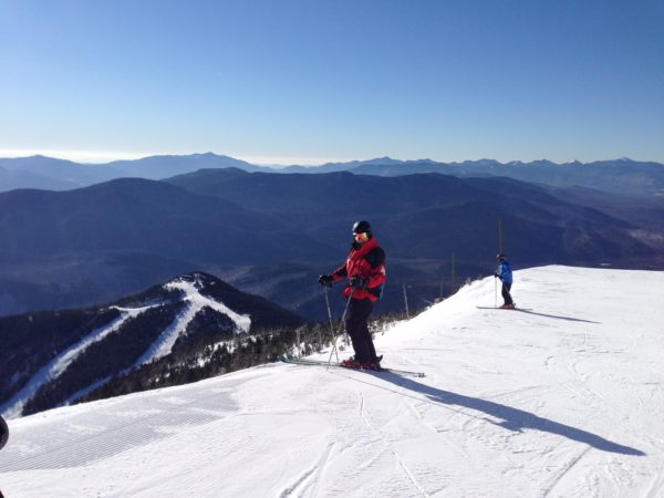 Ski patroller Rick Wood at the summit of Whiteface Mountain in Wilmington