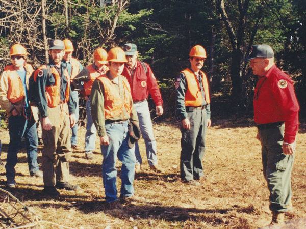 A search and rescue team in Benson