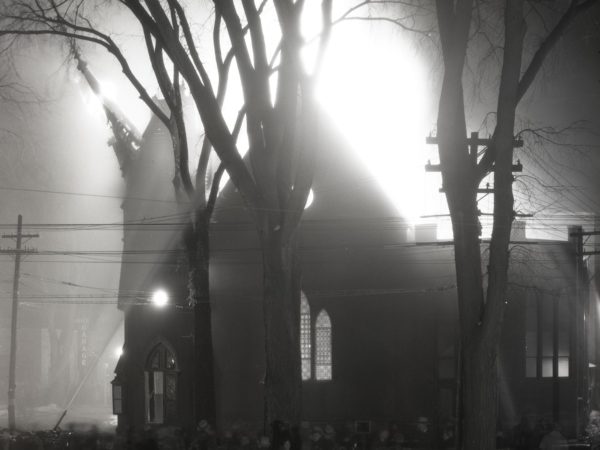 Baptist Church in Plattsburgh burns