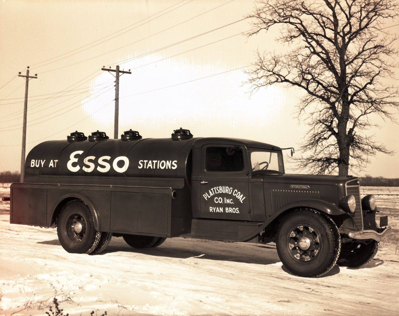 Plattsburgh Coal Company fuel truck in Plattsburgh