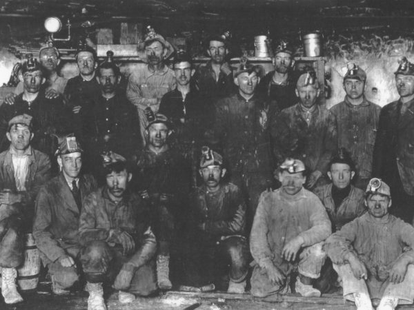 Portrait of Chateaugay Ore & Iron Company workers in Lyon Mountain