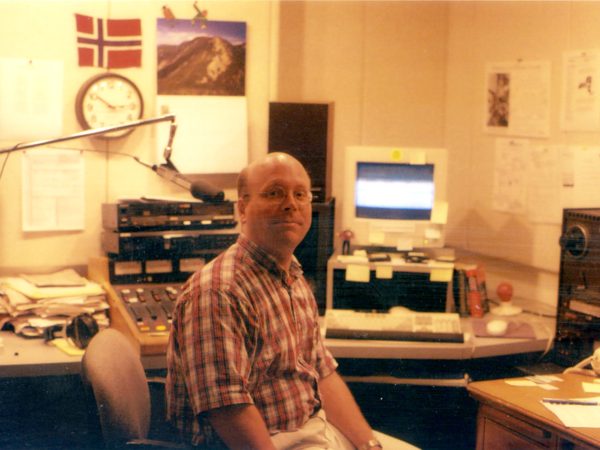 NCPR morning show host Todd Moe in his office in Canton