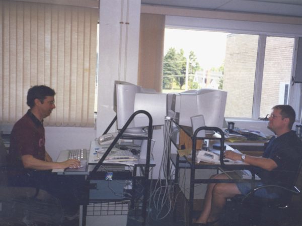 NCPR’s digital team at their computers in Canton