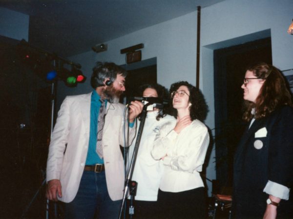 NCPR staff onstage at fundraiser in Potsdam