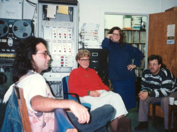 NCPR staffers in the studio in Canton