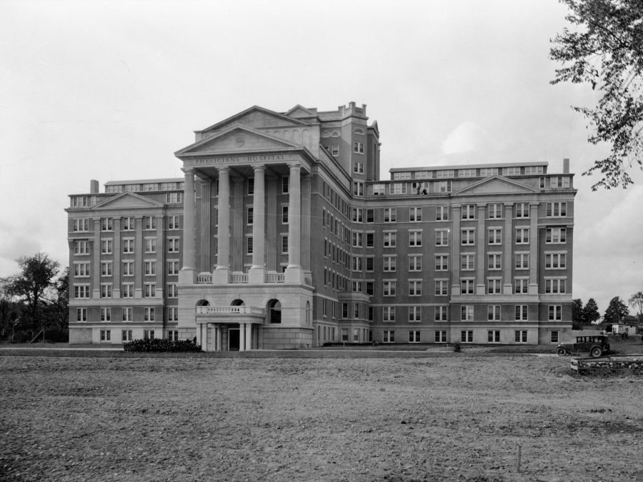 The A. Barton Hepburn Hospital and nursing school in Ogdensburg