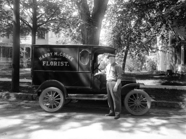 Florist, with truck in Plattsburgh