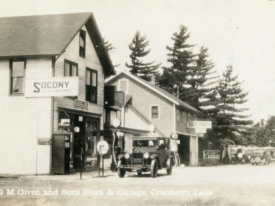 The McCabes in front of Keene General Store in Keene