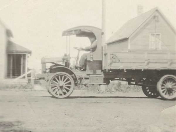 Joe Eno delivering milk in Newton Falls