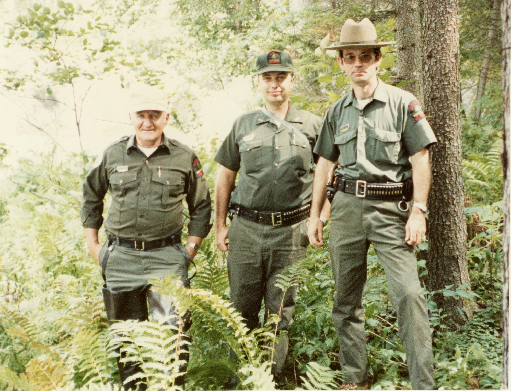New York forest rangers Morgan Roderick, Bernard Siskavich, and Howard Grah...