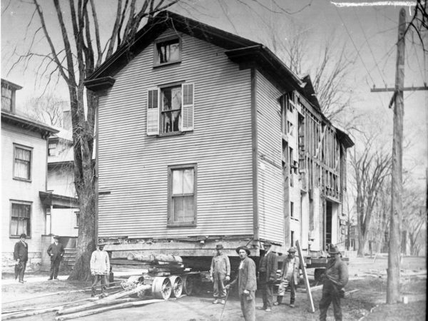 Moving Stanton House in Plattsburgh