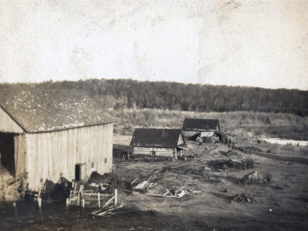 Logging camp in the town of Webb.