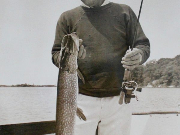 Fishing guide Joe Garnsey on the St. Lawrence River