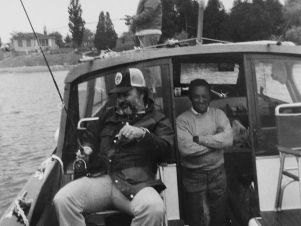 Competing in the WISE fishing tournament on the St. Lawrence River