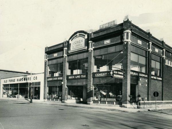 Exterior of the Old Forge Hardware Company in Old Forge