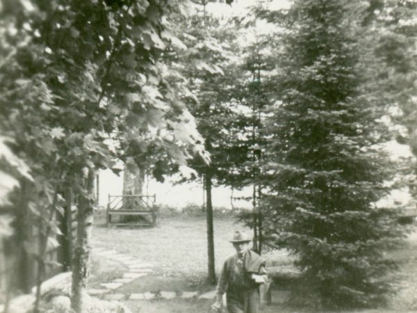 Caretaker of Schimmel Camp on Rondaxe Lake near Old Forge