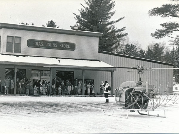 Charlie Johns’ Store at Christmas in Speculator