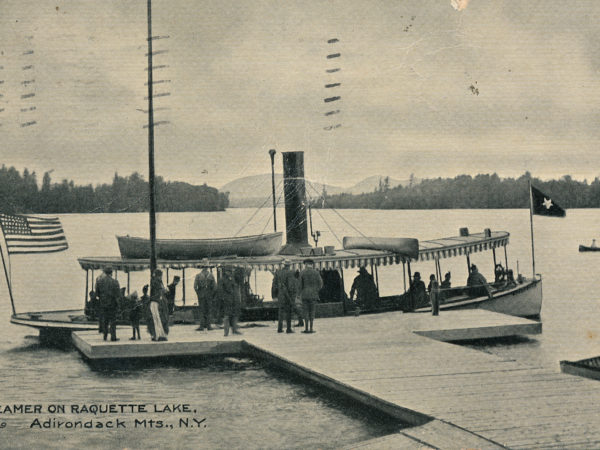 The steamer “Killoquah” on Raquette Lake