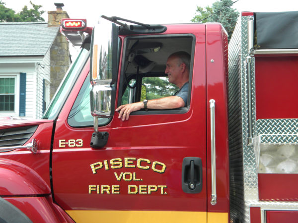 Volunteer fireman Mike Romanych in Piseco