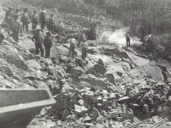 Stone quarry in Piseco