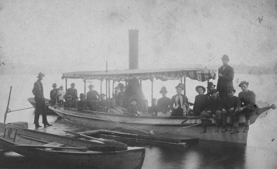 A steamer on Piseco Lake