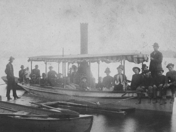 A steamer on Piseco Lake