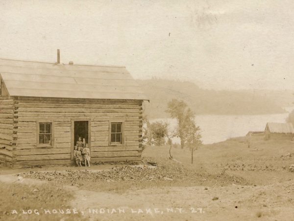 Homestead log house