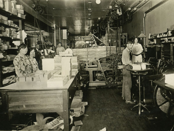 Carthage Republican Tribune shop interior in Carthage